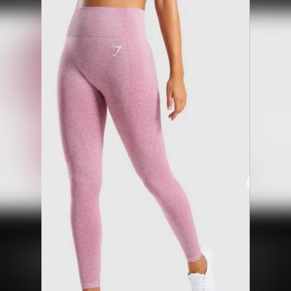 Gymshark Vital Seamless Leggings  SzM-L Pink Fitnes Athletic‎